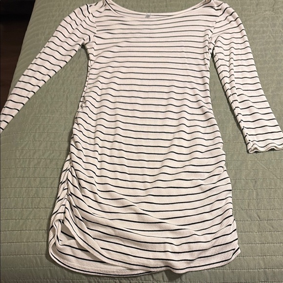 Striped Long Sleeve Dress - Picture 1 of 5